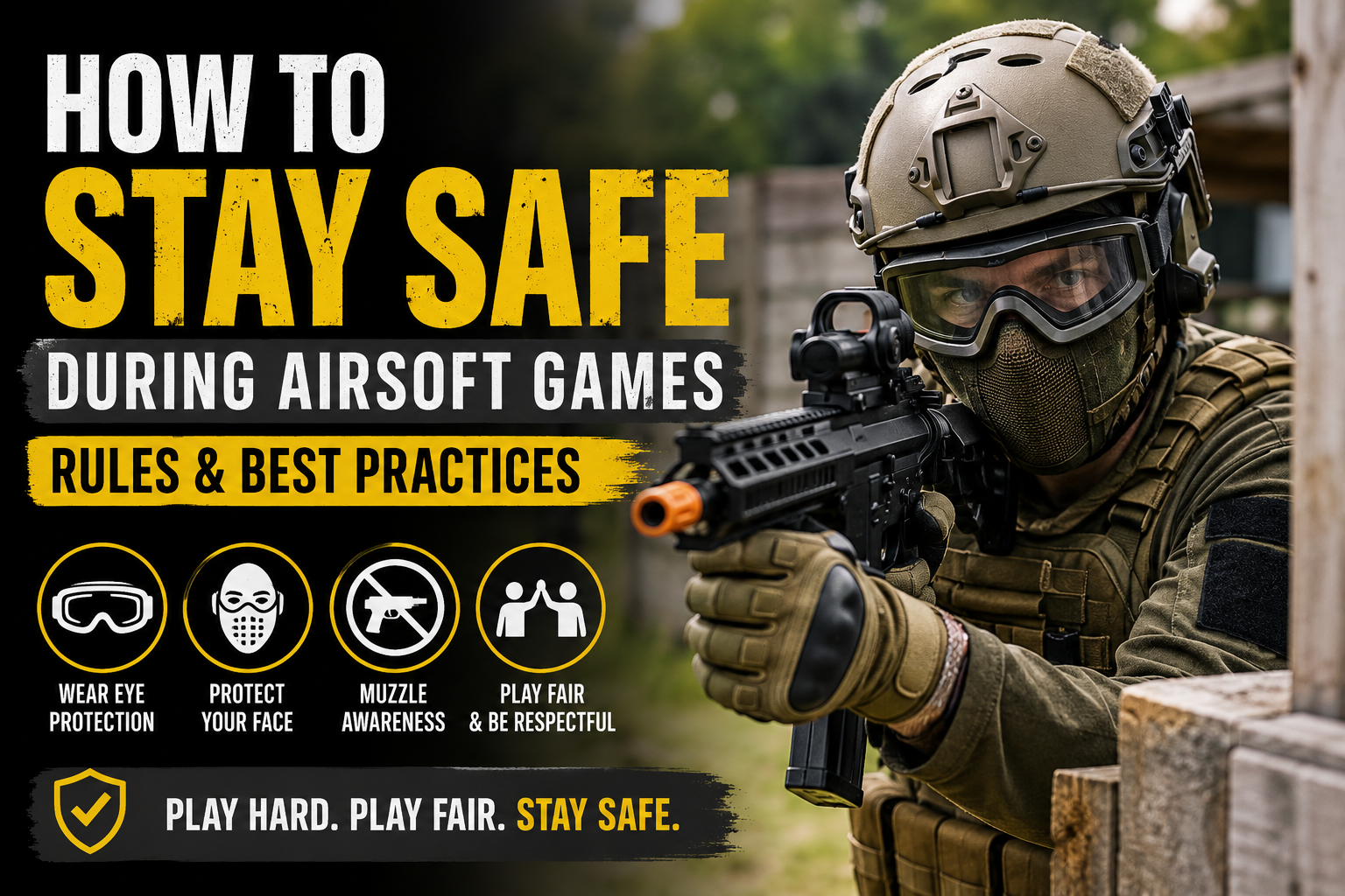 How to Stay Safe During Airsoft Games: Rules and Best Practices