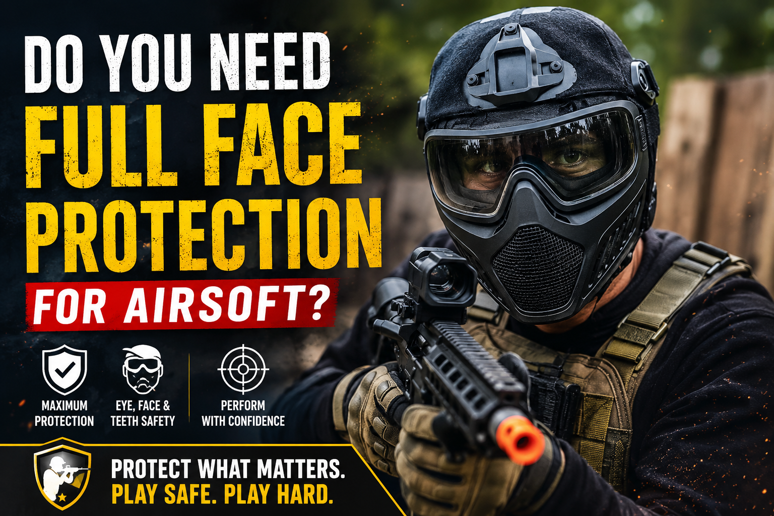 Do You Need Full Face Protection for Airsoft?