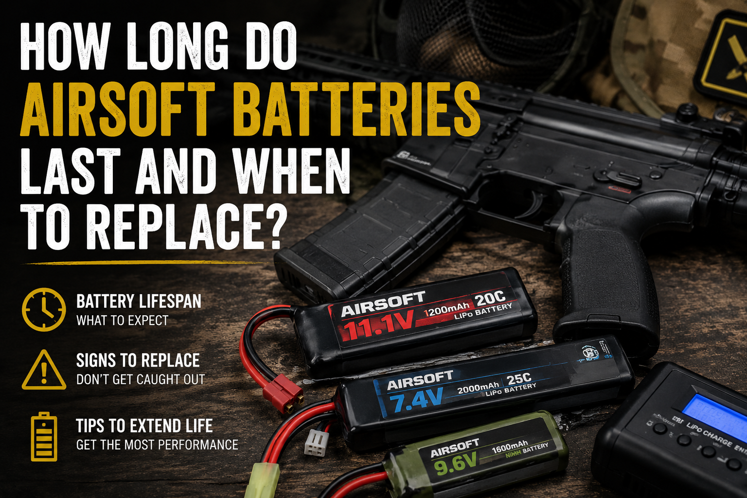 How Long Do Airsoft Batteries Last and When to Replace Them