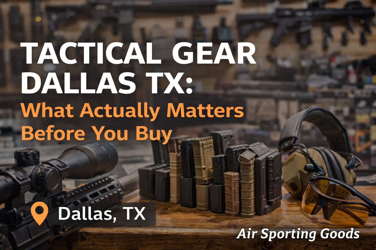 Tactical Gear Dallas TX: What Actually Matters Before You Buy