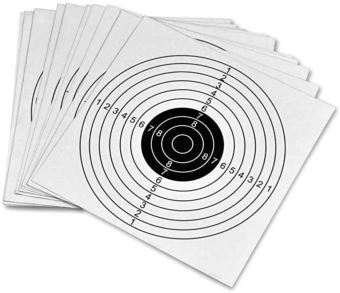 TRIMEX 100 CARD AIRSOFT TARGETS WHITE US