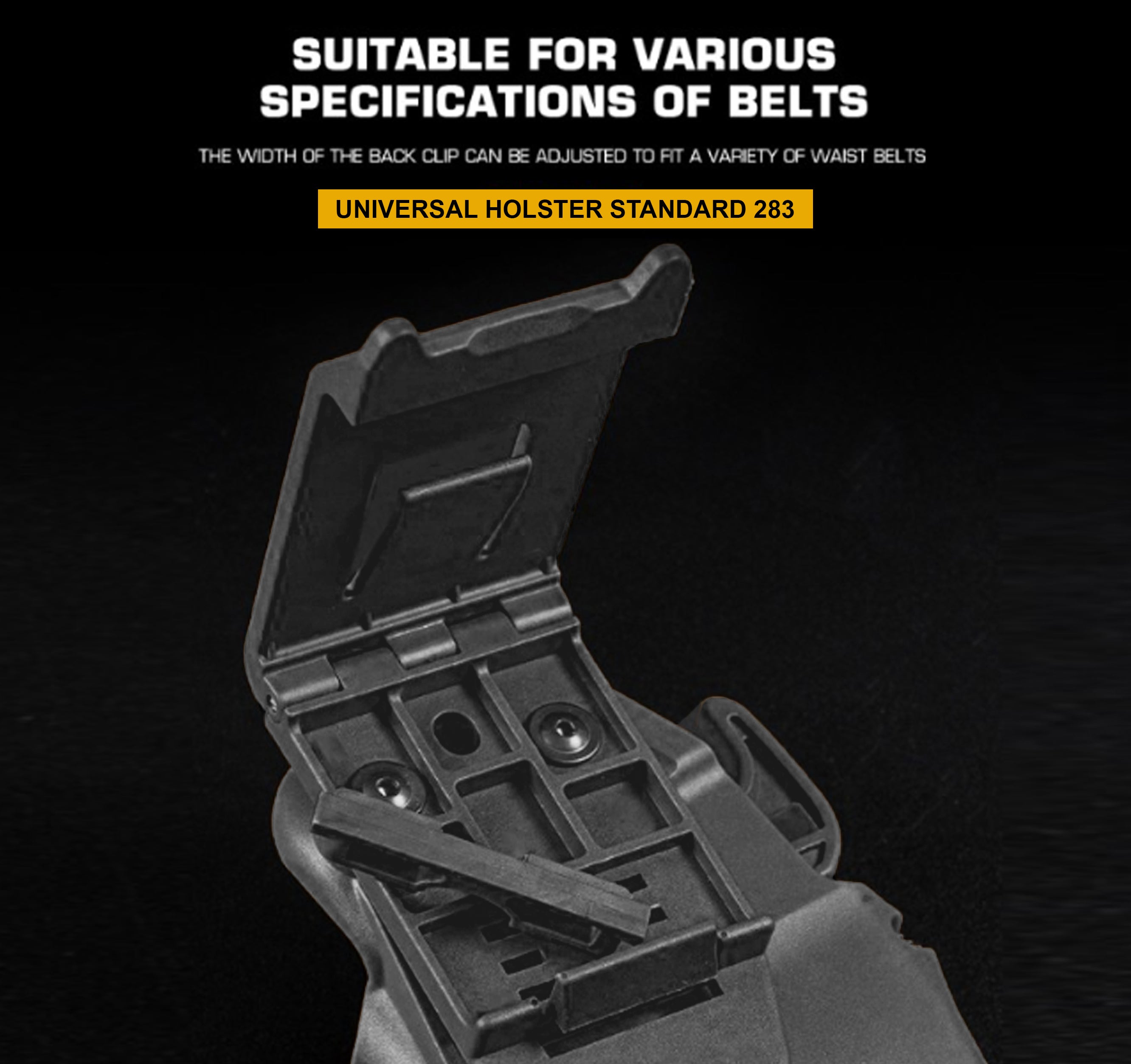 Wosport Universal Airsoft Pistol Holster Standard 283 - Grey