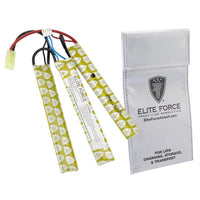 Airsoft Batteries & Chargers 11.1V Lipo 1200 MAH 15C Tri-Panel Airsoft Battery W/ Tamiya Connect - Elite Force