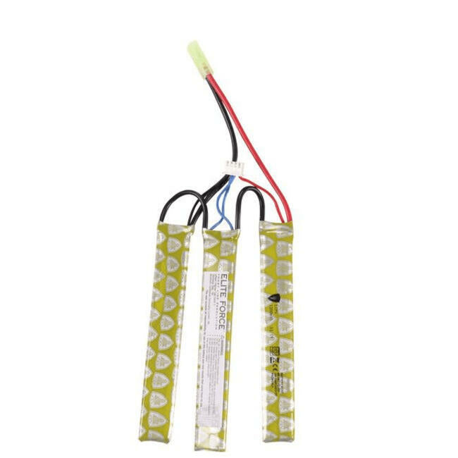 Airsoft Batteries & Chargers 11.1V Lipo 1200 MAH 15C Tri-Panel Airsoft Battery W/ Tamiya Connect - Elite Force