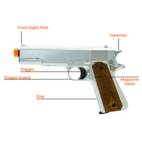 HFC Airsoft Gas 1911 Non-Blowback Pistol  HG-121-S