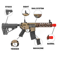 VFC Avalon Saber Gen 2 AEG Airsoft Rifle Gun (TAN) - Elite Force