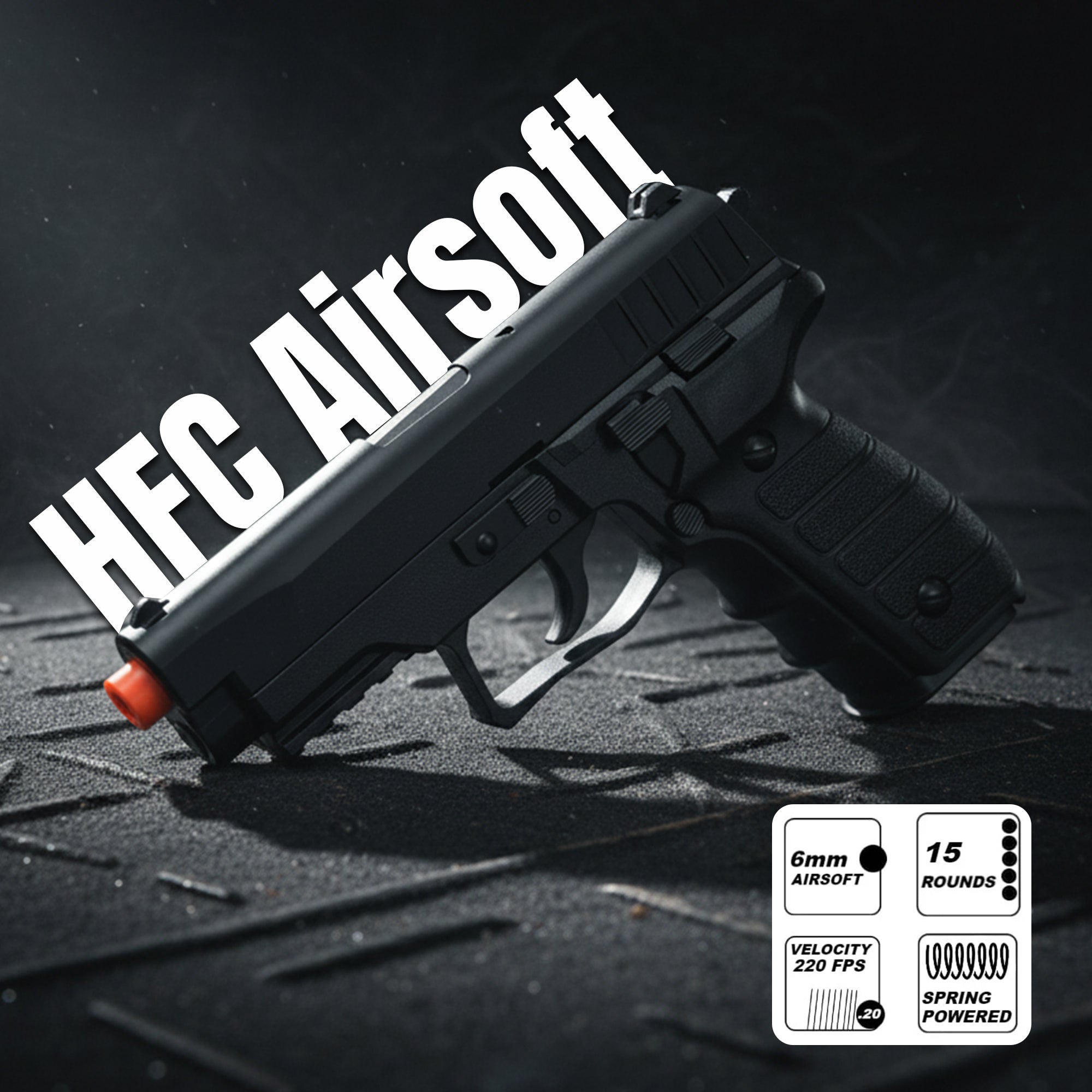 HFC Airsoft Spring Powered Pistol HA-183