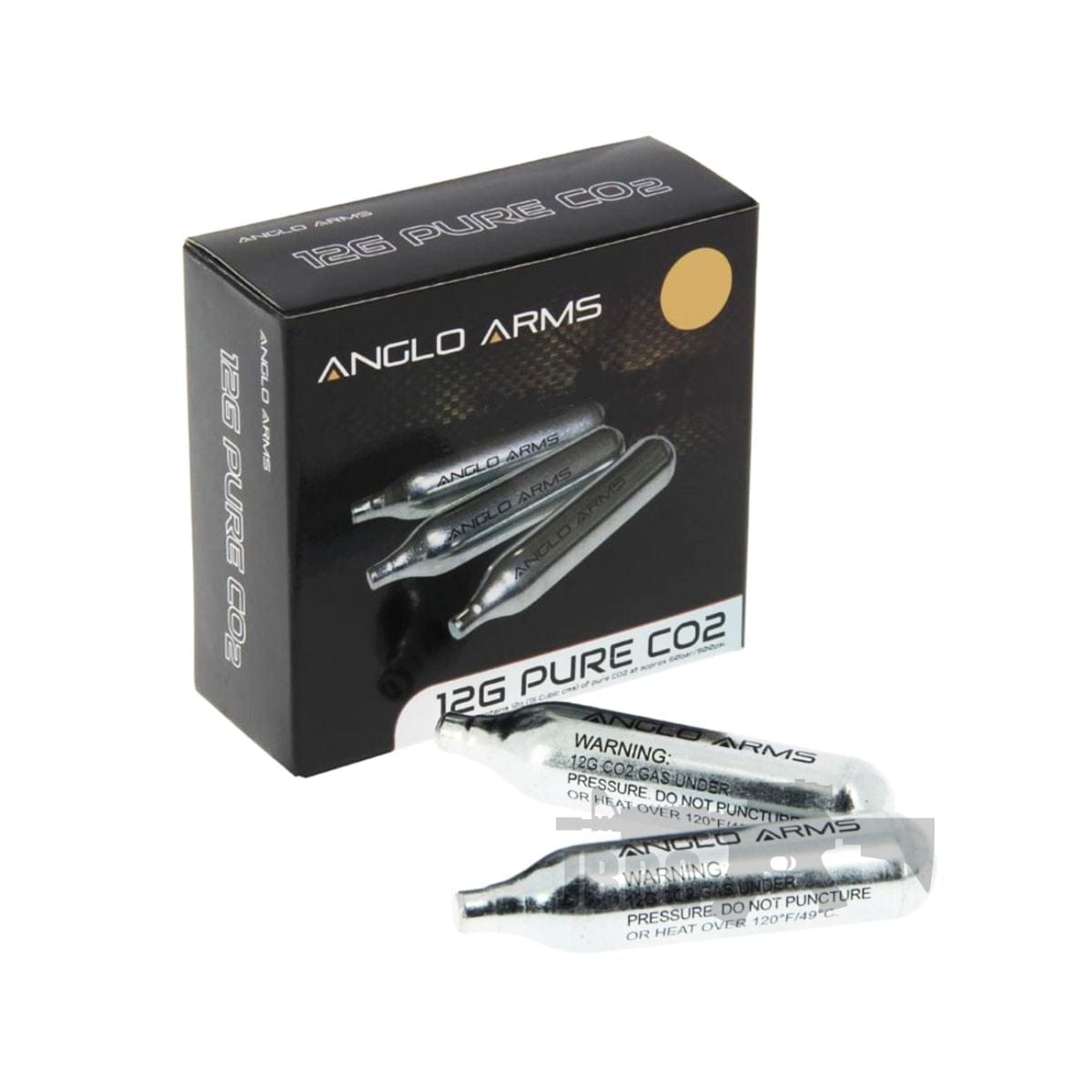 Airsportinggoods ANGLO ARMS 15 X ANGLO ARMS 12G GRAM CO2 CAPSULE CARTRIDGE SET