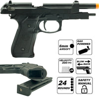 HFC HG-190 Full/Semi Auto GBB Airsoft Pistol