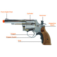 HFC Airsoft Full Metal Gas Revolver 6-Shell - HG131