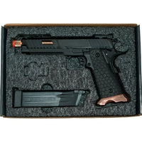 BABA YAGA Combat Master Hi-Capa 5.1 Blowback Airsoft Gas Pistol With Threaded Barrel