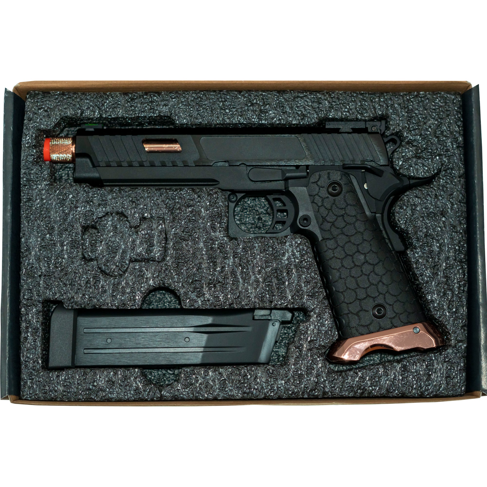 BABA YAGA Combat Master Hi-Capa 5.1 Blowback Airsoft Gas Pistol With Threaded Barrel