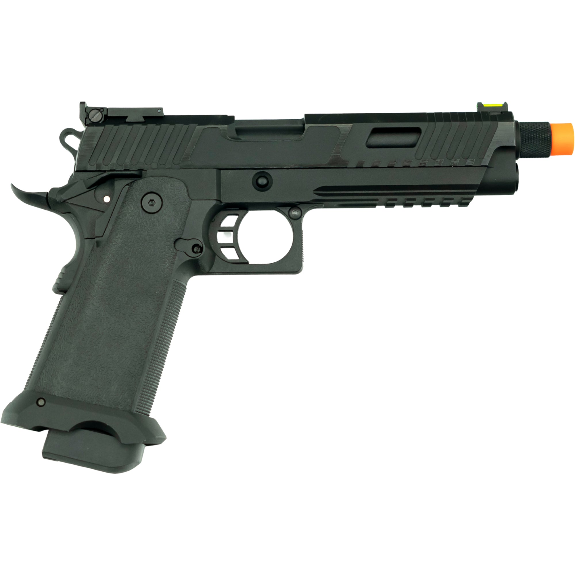 SRC Rusalka Combat Master Hi-Capa Blowback Airsoft Gas Pistol Fully Black