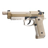 KL M92 CO2 Blowback Air Pistol with Threaded Barrel – Tan