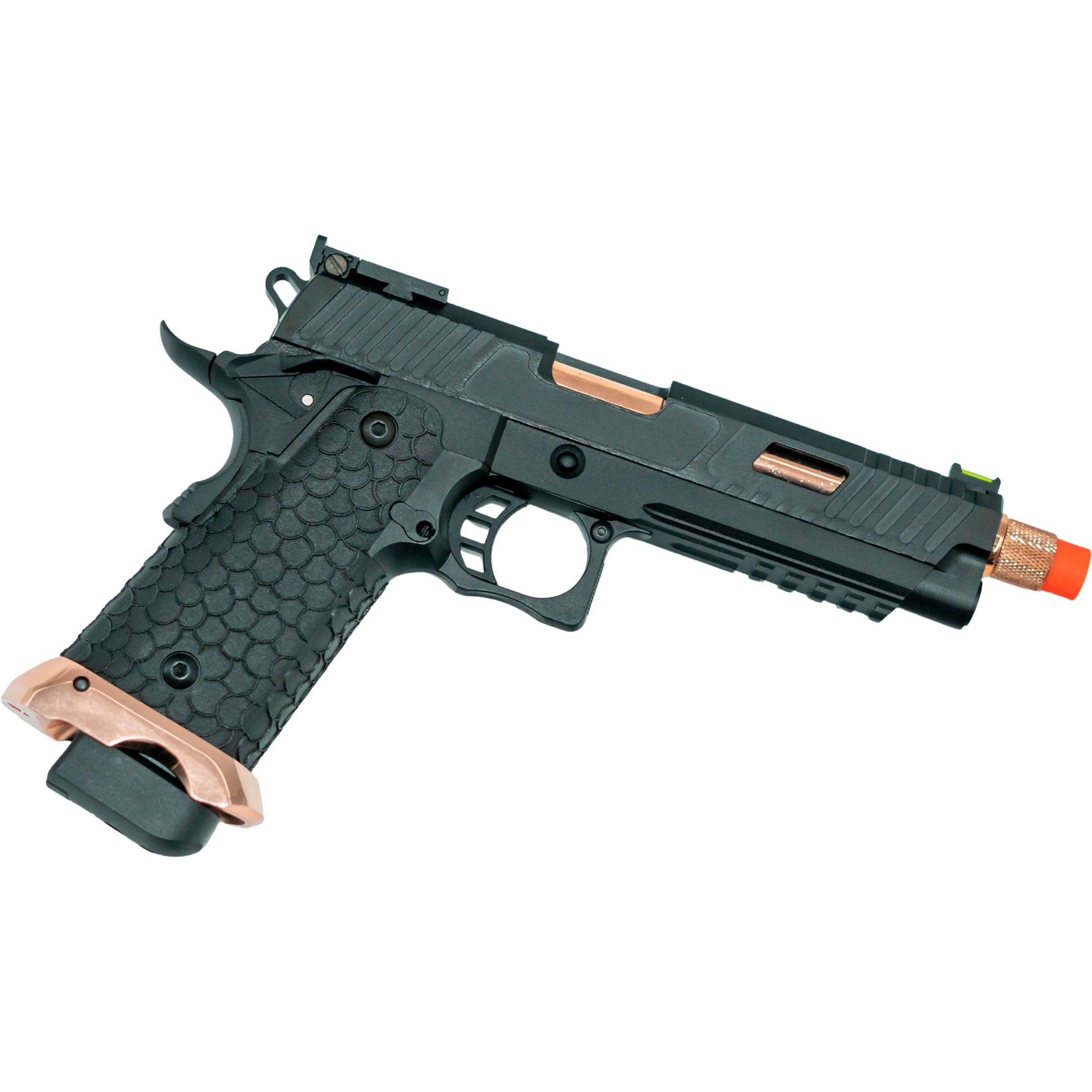 BABA YAGA Combat Master Hi-Capa 5.1 Blowback Airsoft Gas Pistol With Threaded Barrel