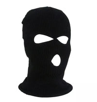 TRIMEX 3 Hole Knit Balaclava – Black Mask