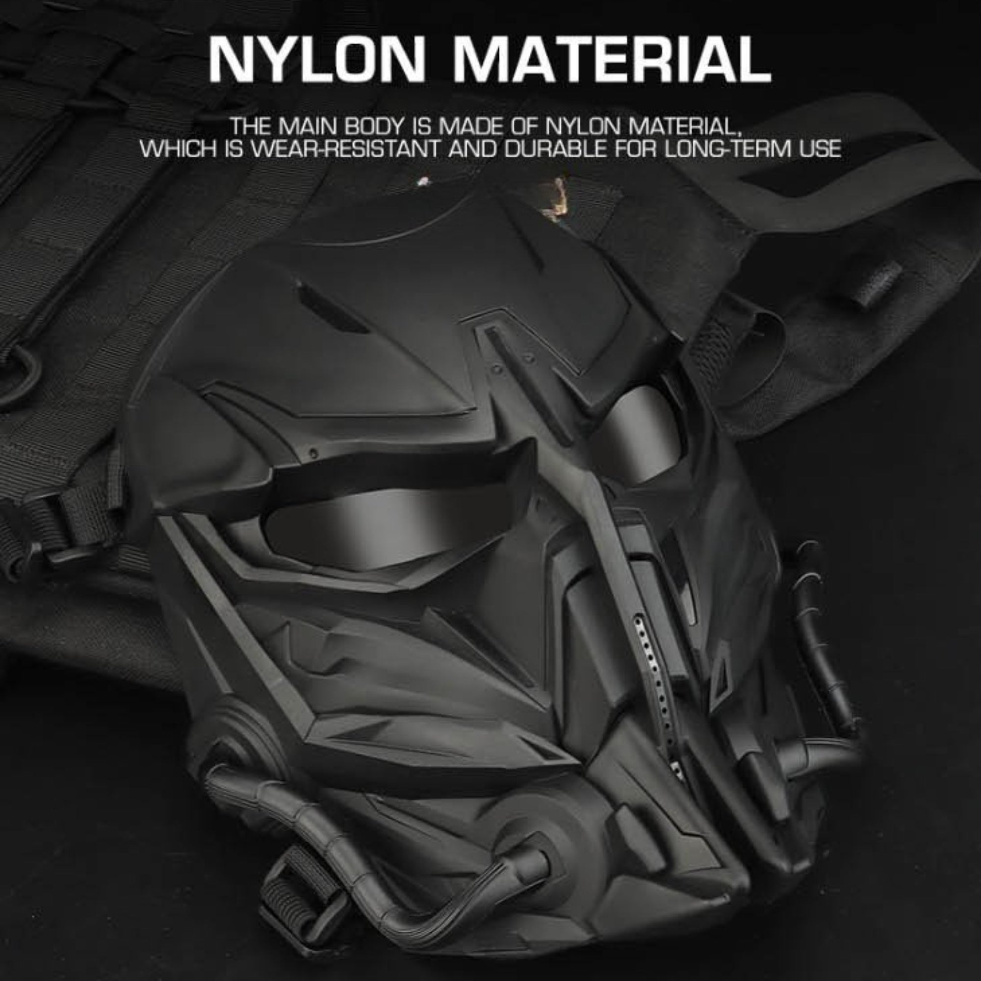 Wosport Chastener II Predator Airsoft Mask - Black