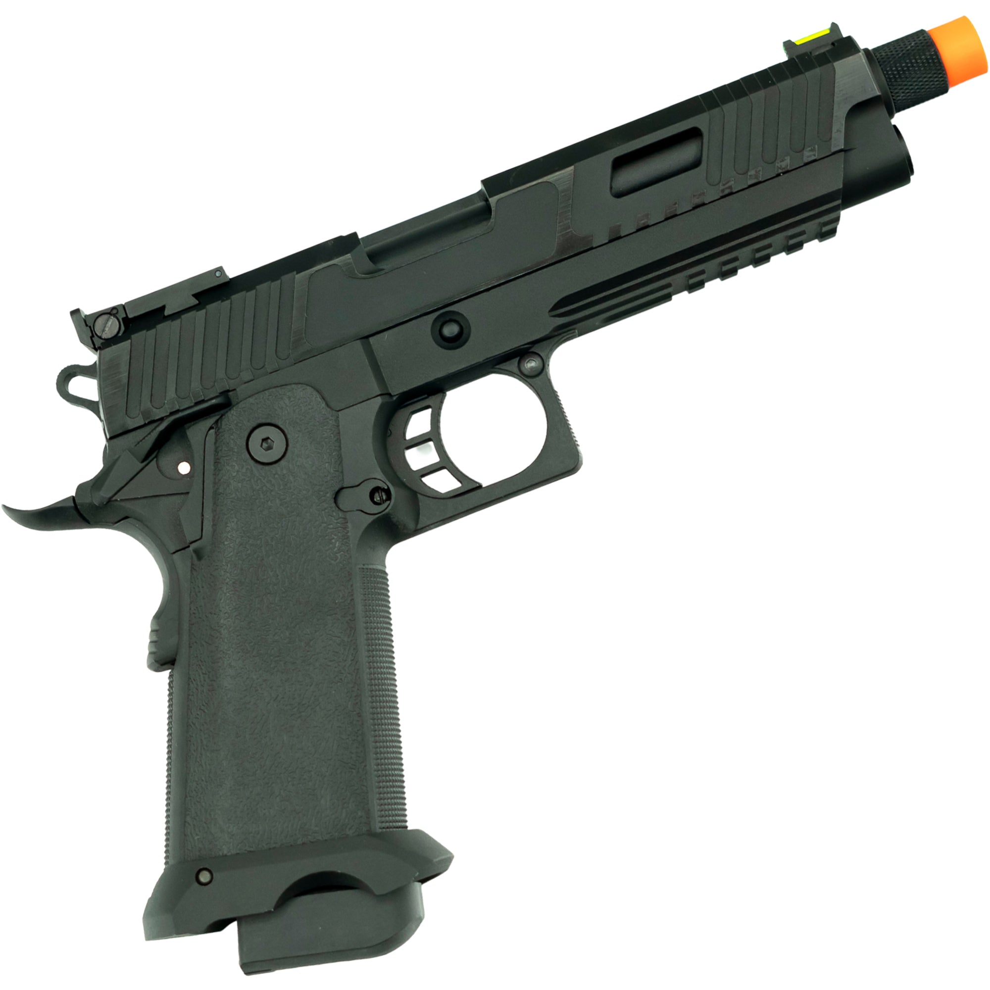 SRC Rusalka Combat Master Hi-Capa Blowback Airsoft Gas Pistol Fully Black