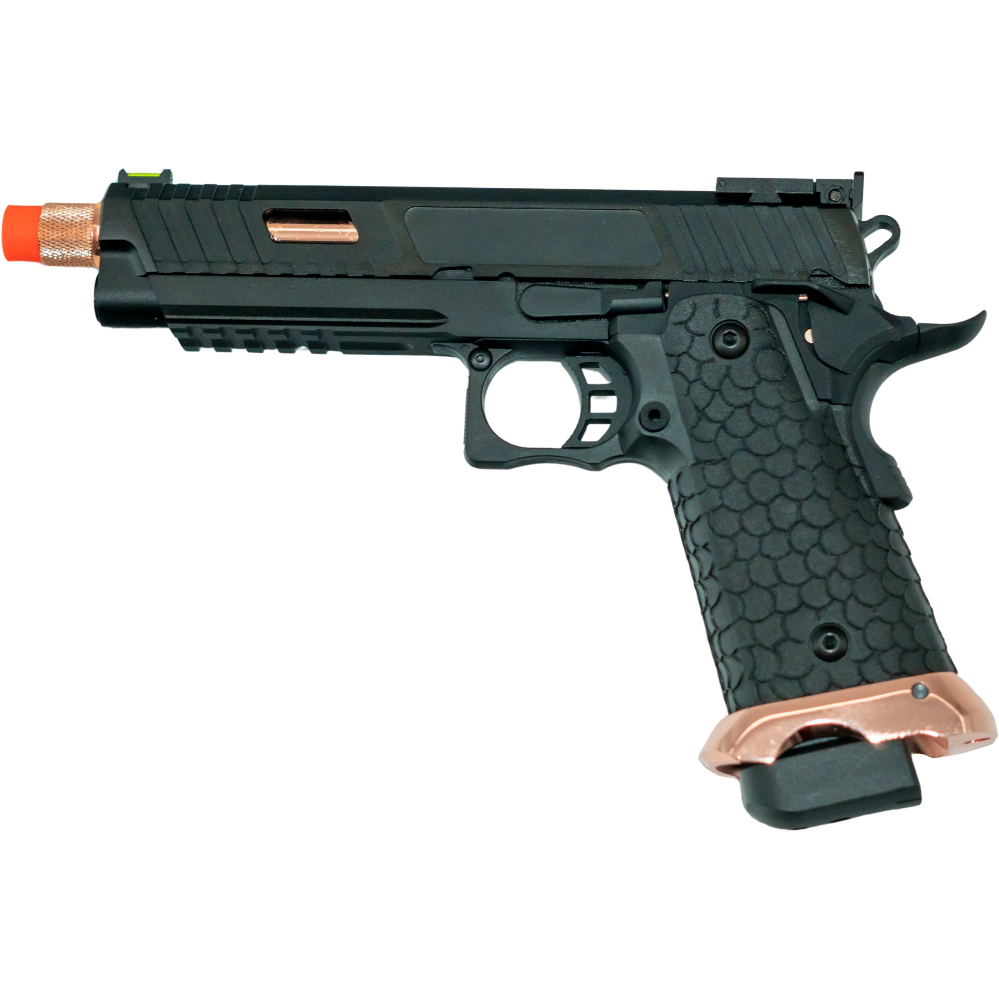 BABA YAGA Combat Master Hi-Capa 5.1 Blowback Airsoft Gas Pistol With Threaded Barrel