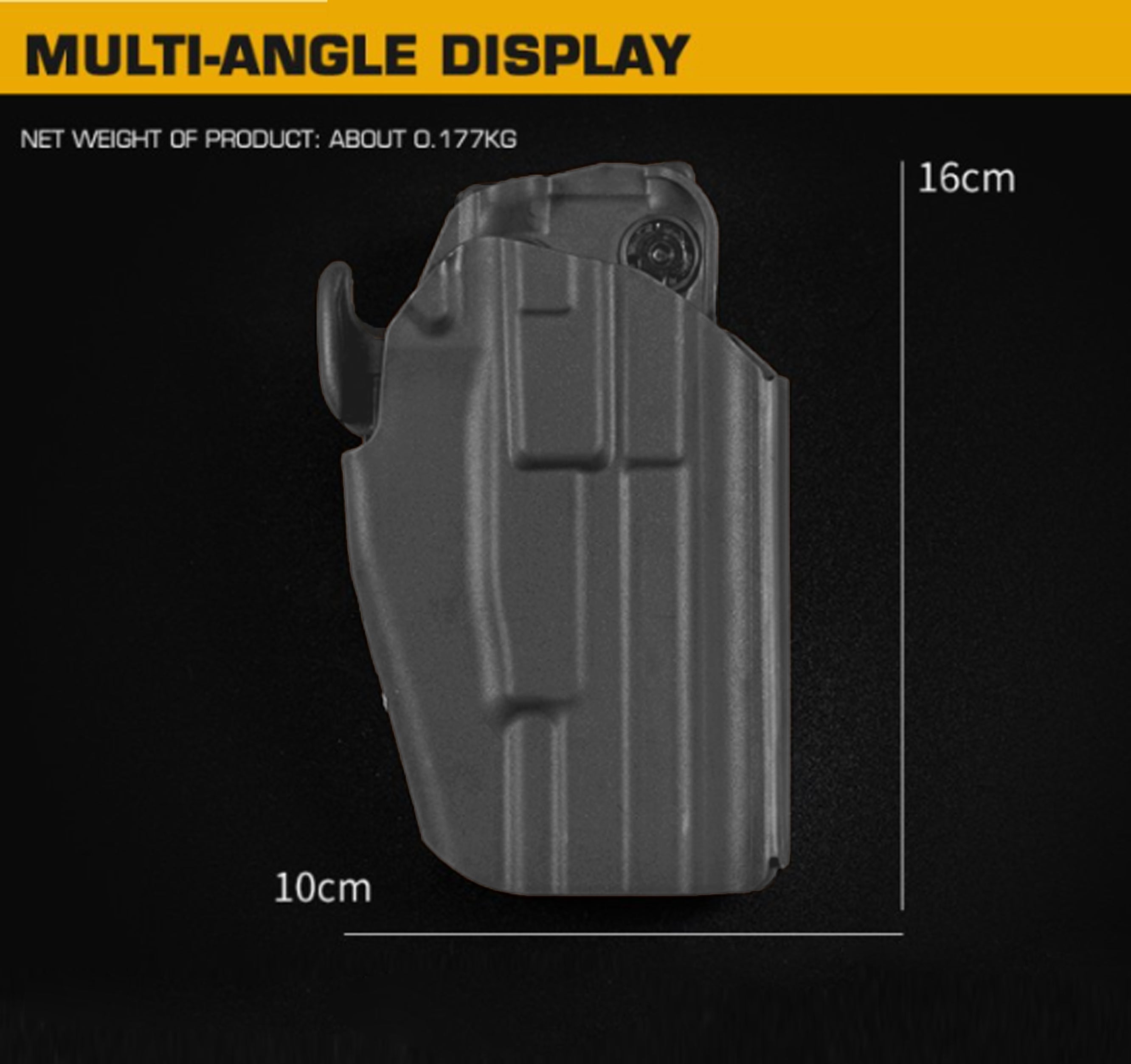 Wosport Universal Airsoft Pistol Holster Standard 283 - Grey