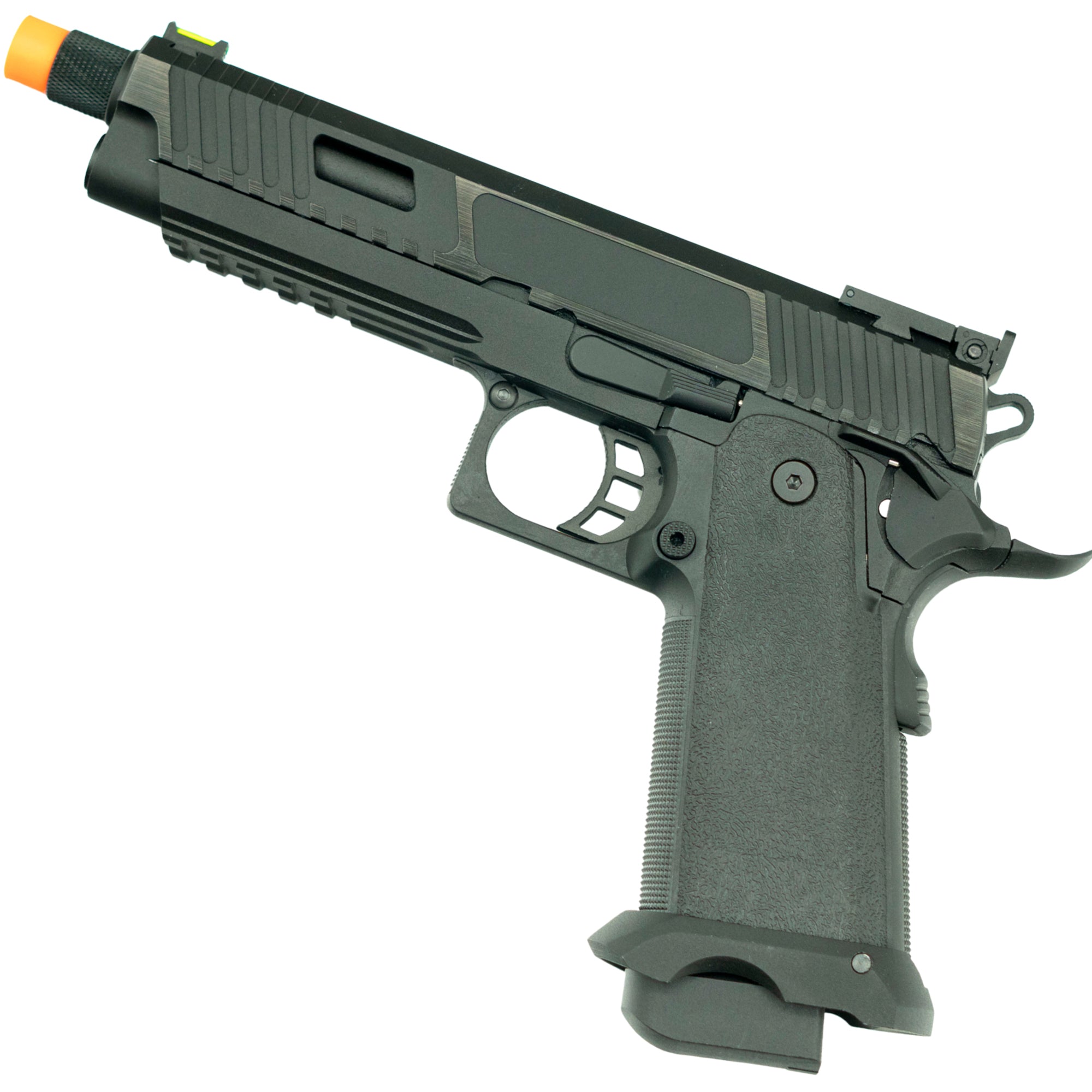 SRC Rusalka Combat Master Hi-Capa Blowback Airsoft Gas Pistol Fully Black