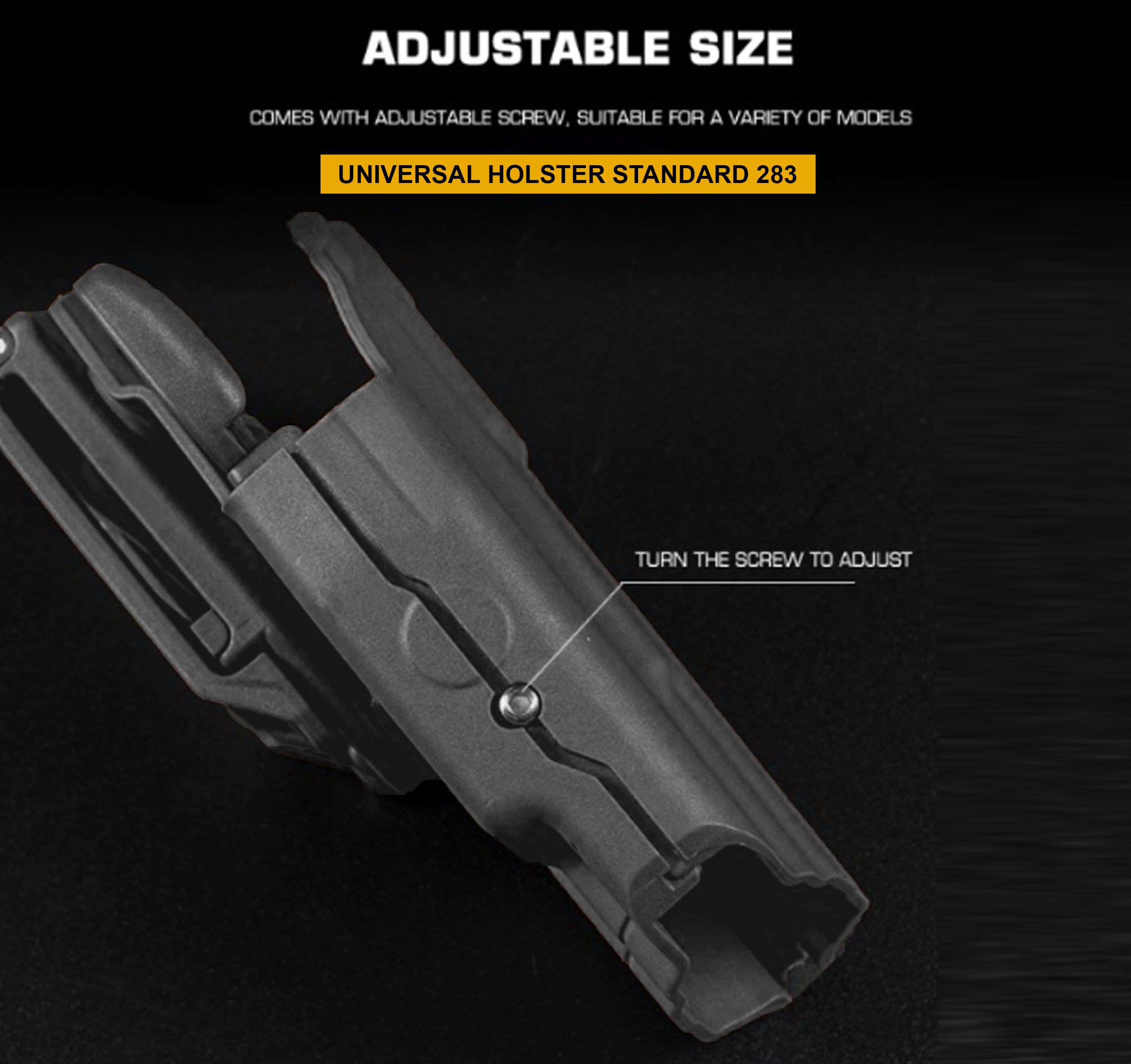 Wosport Universal Airsoft Pistol Holster Standard 283 - Grey