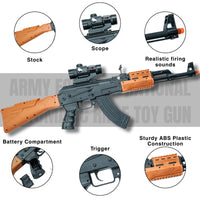 Army Force Vibrational Automatic Airsoft Rifle Toy Gun