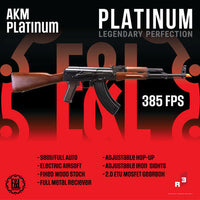 E&L AKM PLATINUM Full Auto AEG 6MM Airsoft Electric Rifle - Umarex