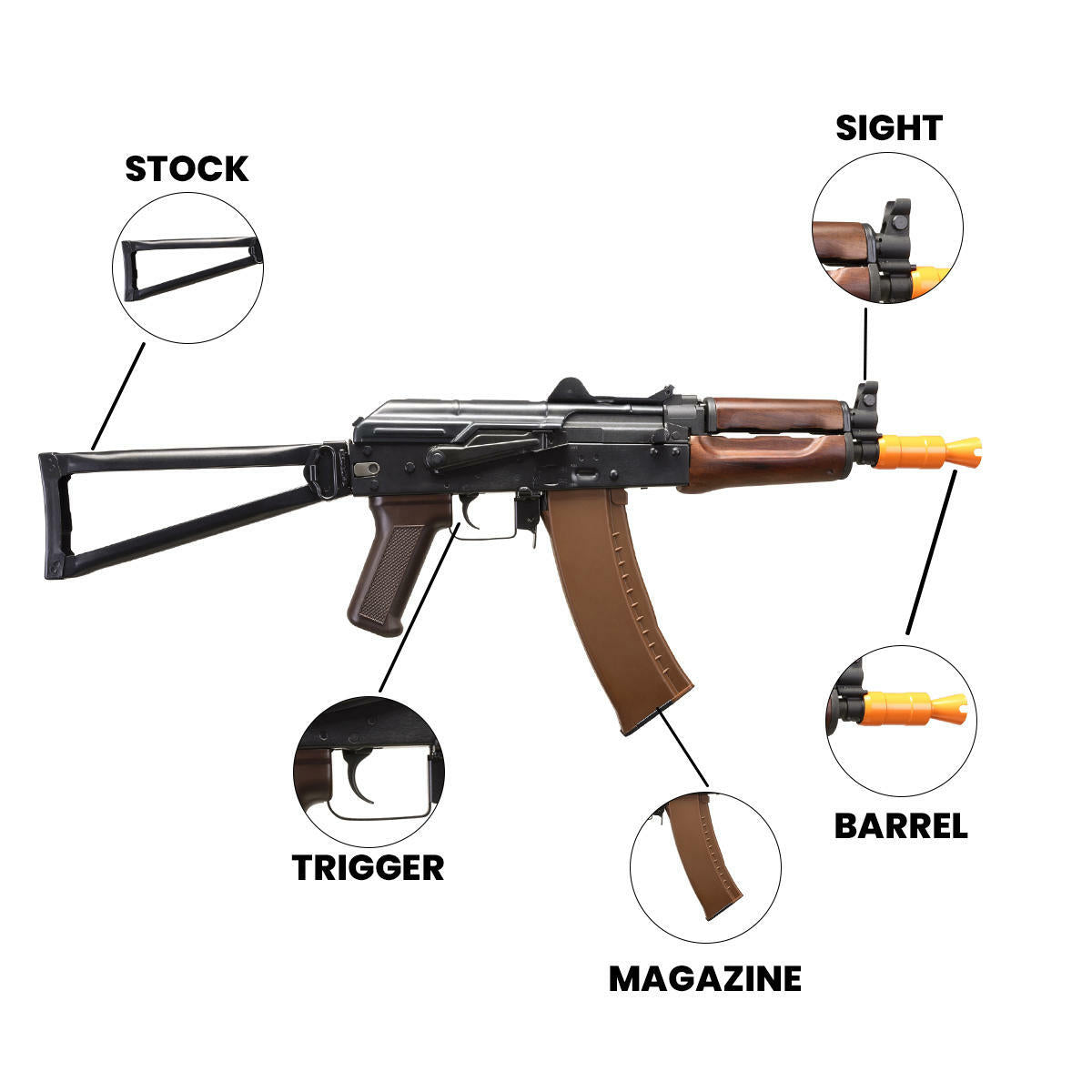 E&L AKS-74UN Essential 2.0 AEG 6mm Airsoft Electric Rifle - Umarex