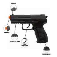 H&K USP Semi Auto CO2 Airsoft Pistol 16 Rounds Black - Umarex