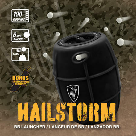 Hailstrom Green Gas Airsoft BB Grenade w/ Speed Loader - Elite Force