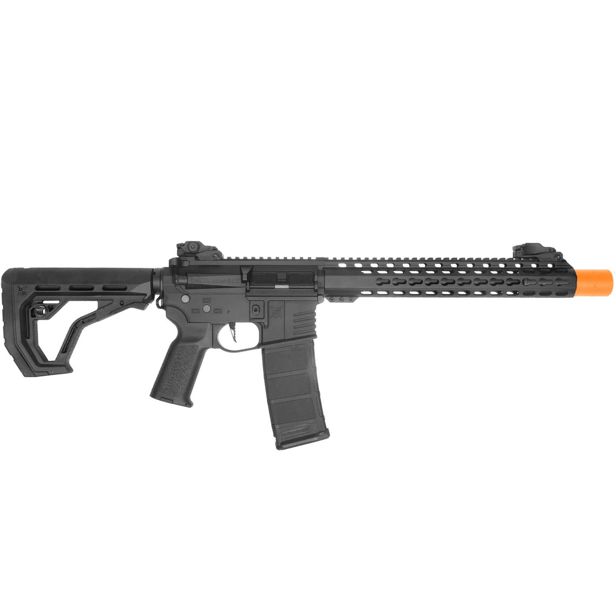 Airsoft AEG Rifle AEG Airsoft Electric Rifle AR15 SilentOps DMR ALPHA Gun - Delta Army