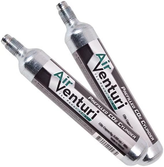 AIR VENTURI Air Venturi CO2 6 Count, Silver Aluminum Cartridges