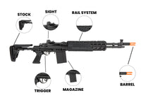 airsoft guns Airsoft AEG Rifle M-14A EBR Full Metal - JG Works