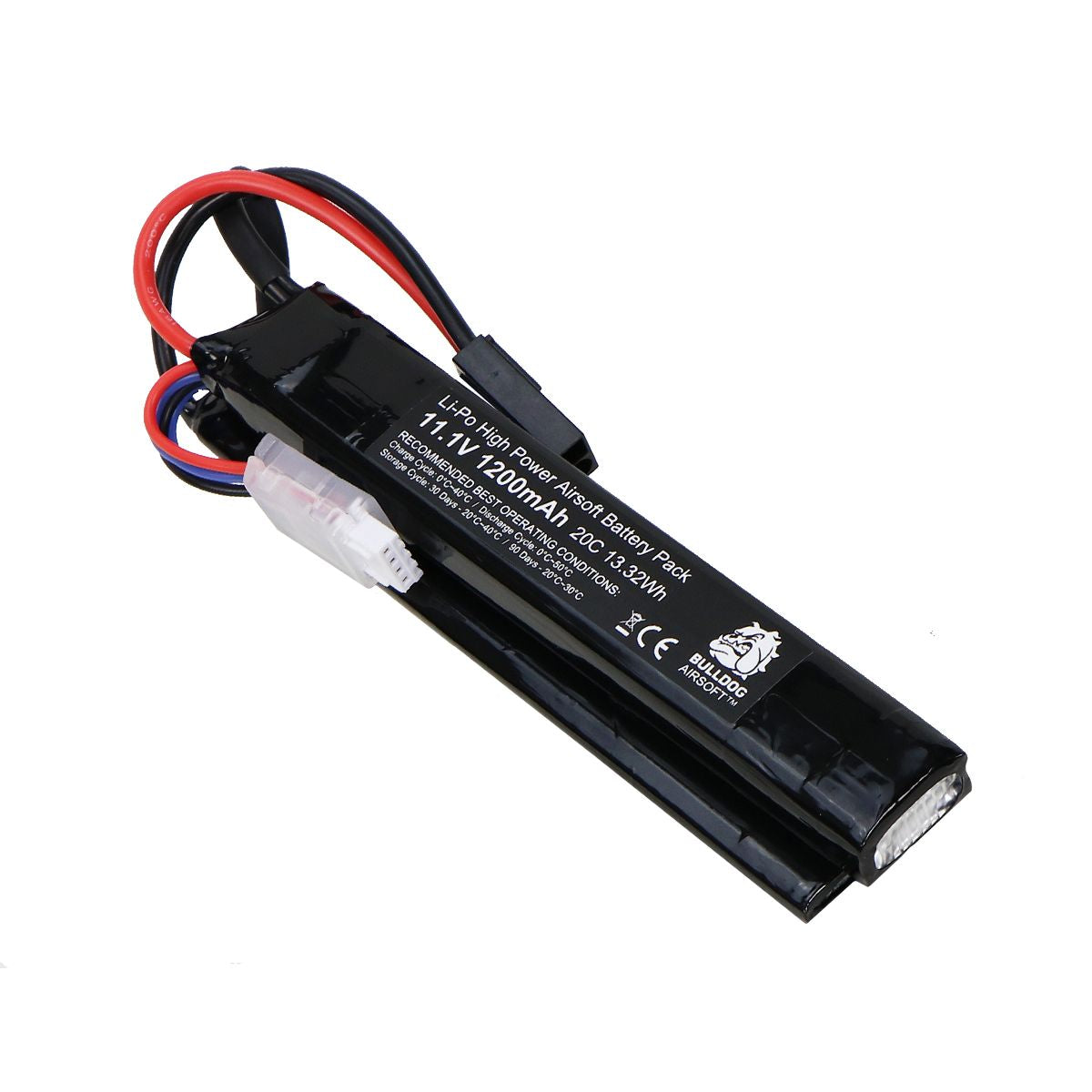 Bulldog Airsoft TM Airsoft Battery - Bulldog Airsoft TM Li-Po 1200mAH 11.1V 20C 13.32WH Nun Chuck