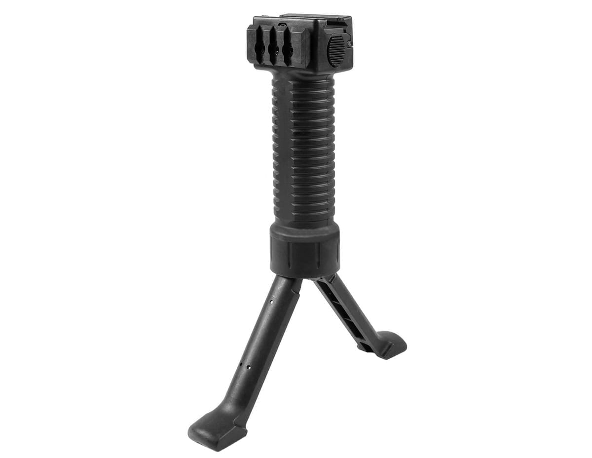 Survivors Airsoft Bipod Grip N032 20mm Black From Survivors