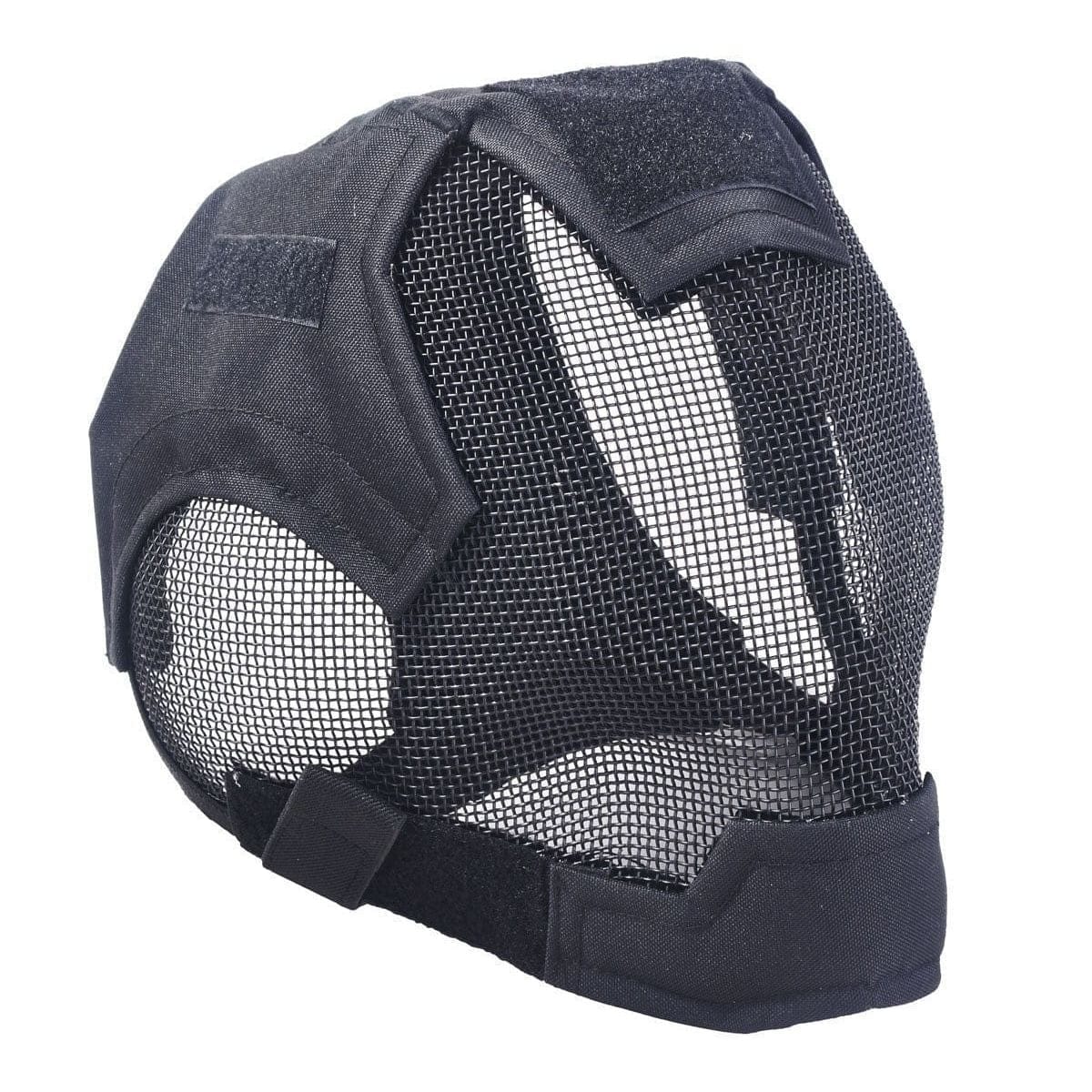 Airsportinggoods TRIMEX AIRSOFT FENCING SAFETY MESH MASK AND EARS PROTECTION BLACK