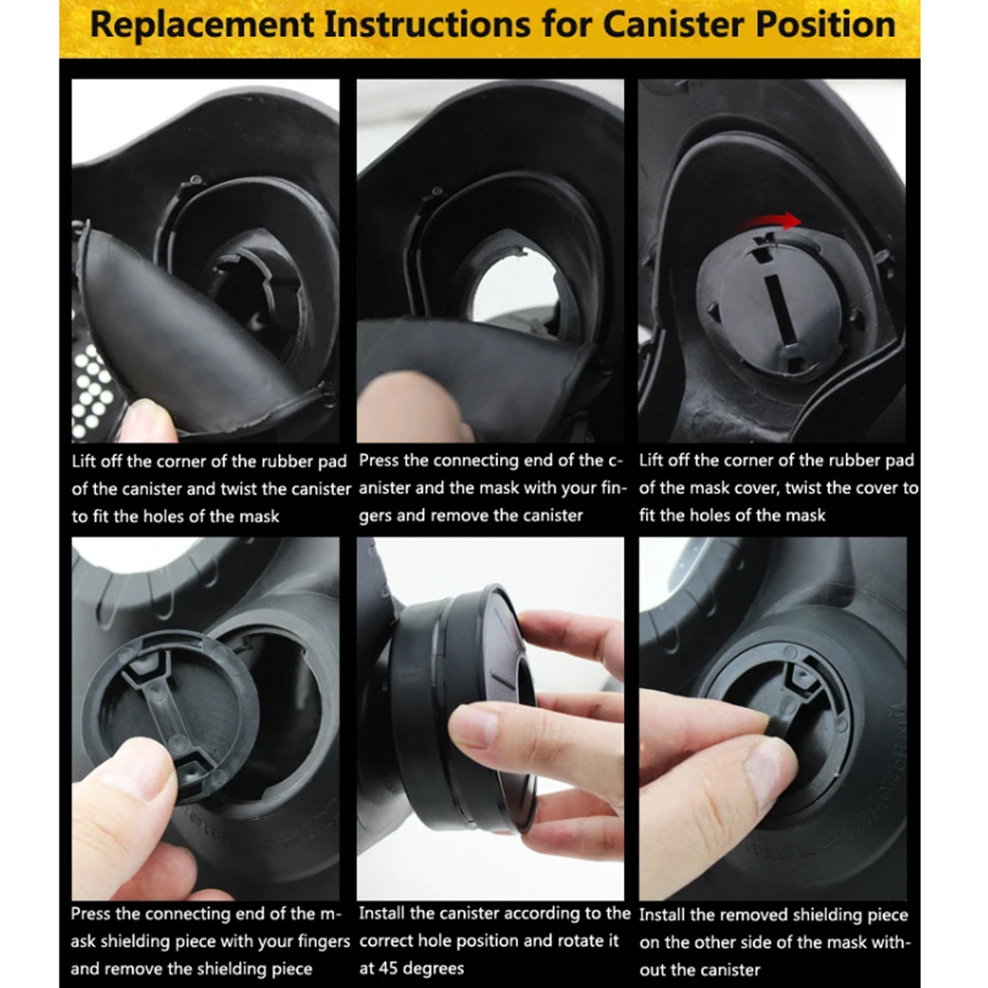 Airsoft Mask Airsoft Full Face Gas Mask w/ Filtration