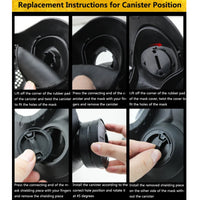 Airsoft Mask Airsoft Full Face Gas Mask w/ Filtration