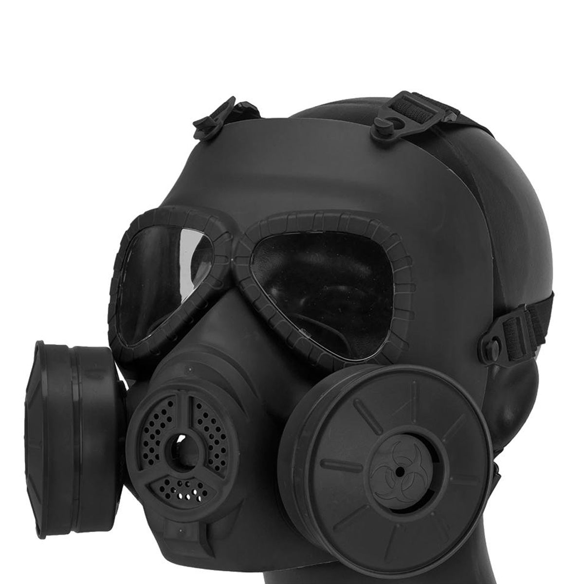 WOSPORT AIRSOFT FULL FACE GAS MASK WITH DOUBLE FILTRATION FANS