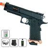 Baba Yaga Combat Master Gas Blowback Airsoft Pistol w/ Bbs, Green Gas, Goggle & Holster