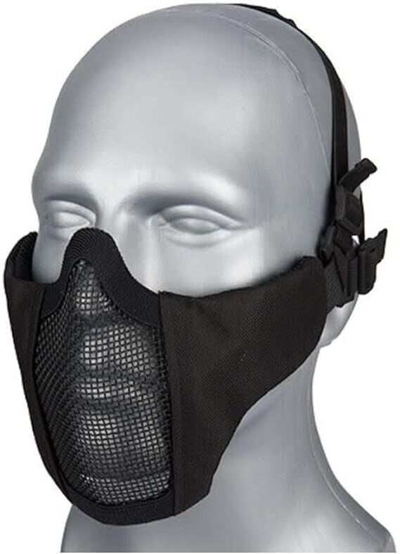 Wosport Airsoft Mask - WST Half Face Ghost Recon Steel Mesh