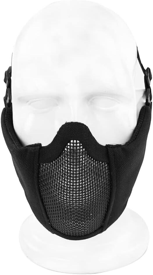 Wosport Airsoft Mask - WST Half Face Ghost Recon Steel Mesh