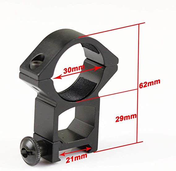 TRIMEX Airsoft Scope Mount Rings For Picatinny Weaver Rail