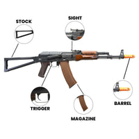 Airsoft Rifle AKS-74N Essential 2.0 AEG 6mm Airsoft Electric Rifle 385 FPS - Umarex
