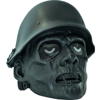 Airsoft Mask Army Zombie Airsoft Mask Black - Halloween Mask