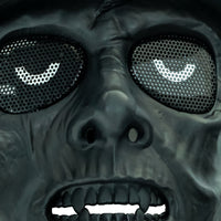 Airsoft Mask Army Zombie Airsoft Mask Black - Halloween Mask