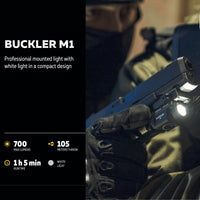 Flashlight Armytek Buckler M1 Pistol-Mounted Tactical Flashlight – 700 Lumens