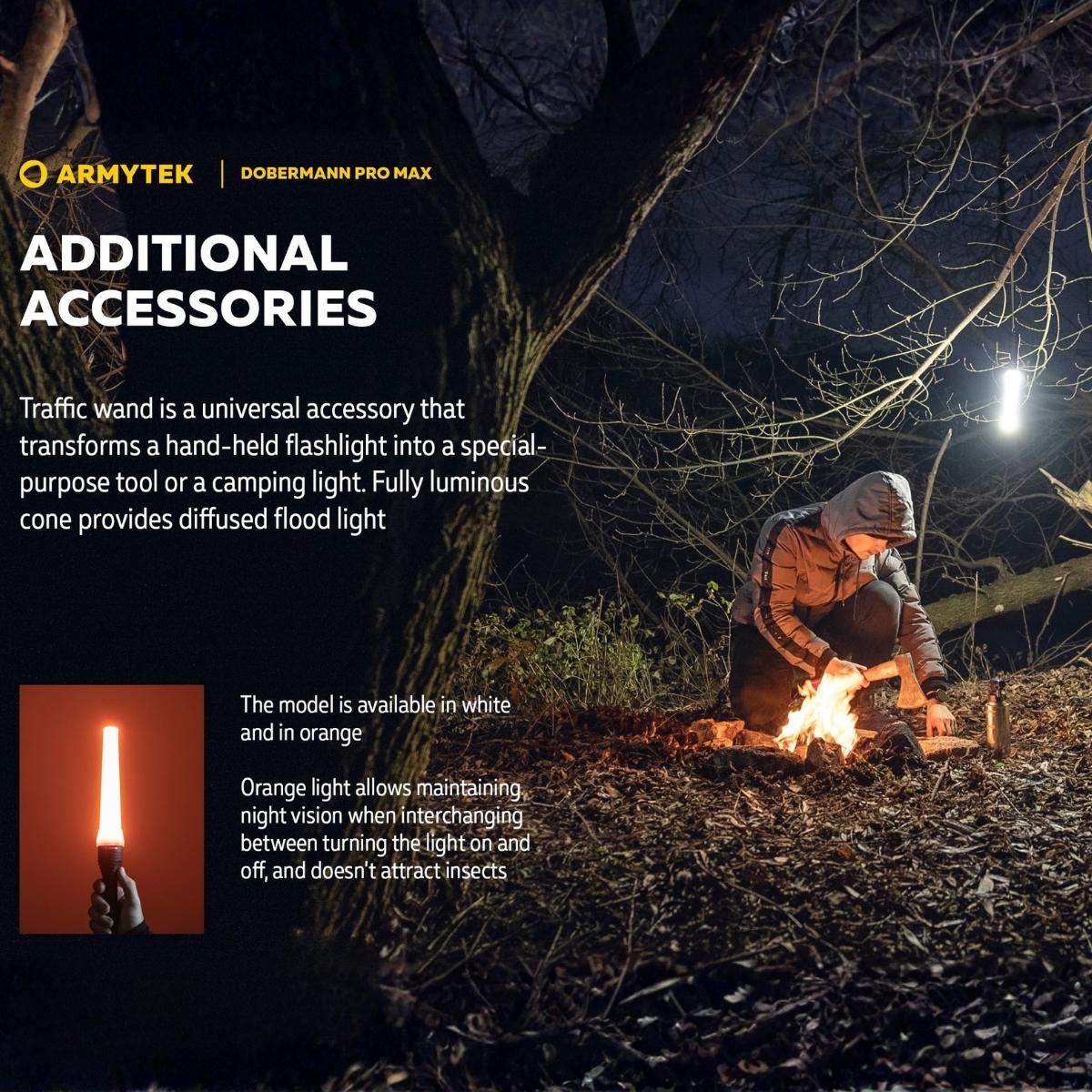 Flashlight Armytek Dobermann Pro Max 3000 Lumens Rechargeable Tactical Flashlight