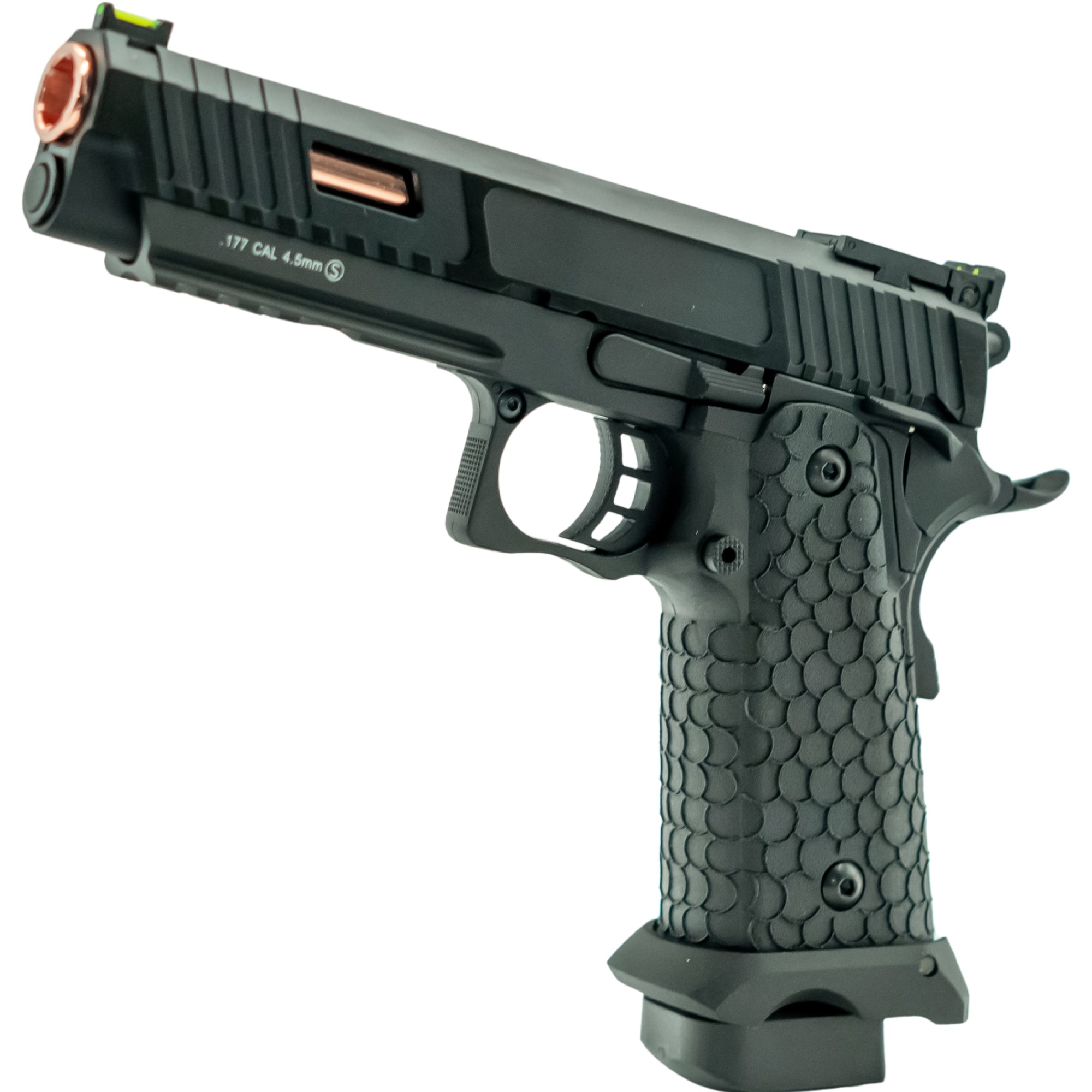 CO2 Air Gun Baba Yaga Blowback CO2 Air Pistol Fully Metal Gold Barrel - L45-21051X